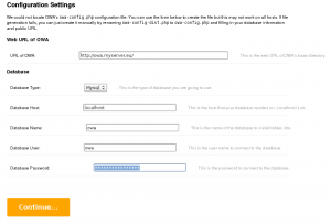 OWA Configuration - Step 1